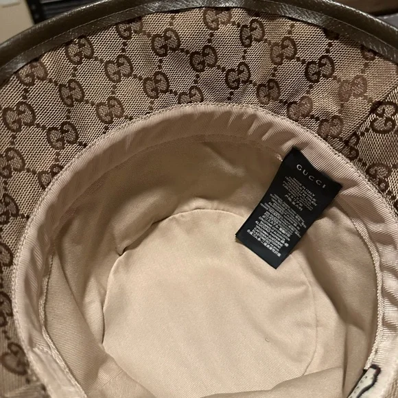 Gucci Tan GG Pattern Bucket Hat - Picture 10 of 10